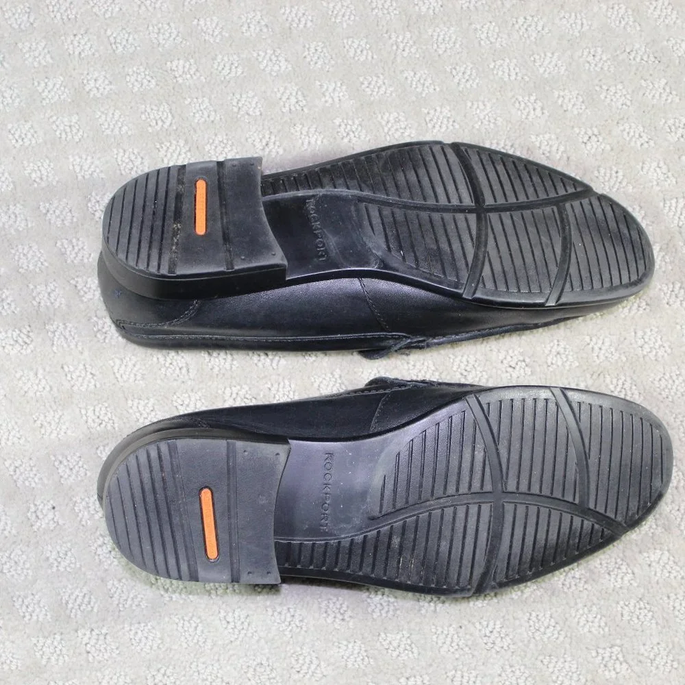 Rockport Size 8.5 Black Walkability Adiprene by Adidas Loafers - LIKE NEW